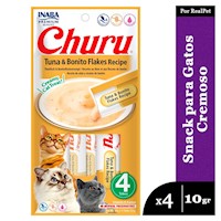 Snack Cremoso Gato Churu Atún y Hojuelas de Bonito 1 sobre